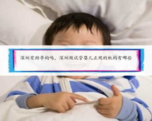 深圳有助孕构吗，深圳做试管婴儿正规的机构有哪些